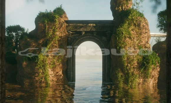 Medium with watermark image