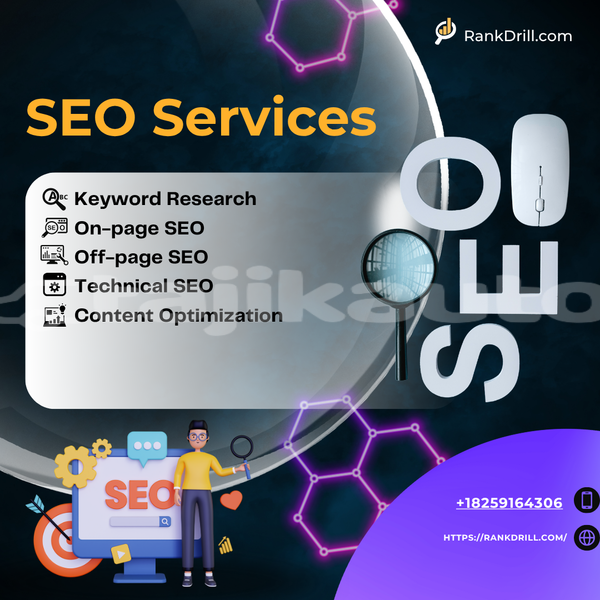 Big with watermark grey and blue modern professional seo service instagram post