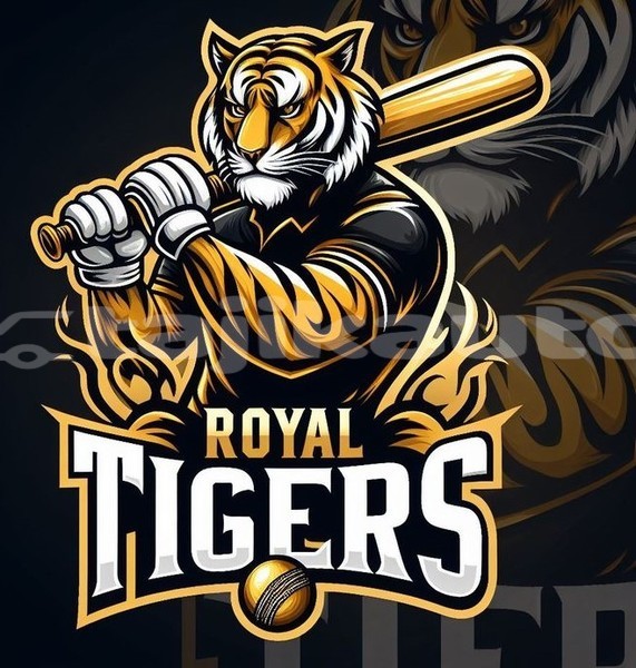 Big with watermark mascot logo design