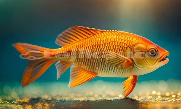 Medium with watermark goldfish the sun water fish fish tank hd wallpaper ai generated free photo