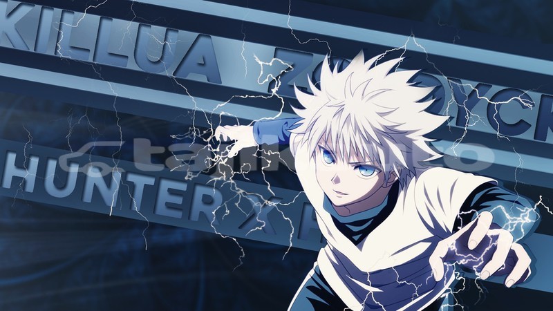 Big with watermark hd killua zoldyck laptop wallpaper